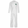 Lakeland Coverall, CTL412, MicroMax, X-Large, White, Collared, Open, 25PK CTL412-XL
